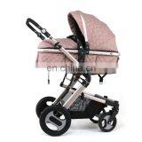 Hot Luxury 4 Wheels High Landscape New Design Baby Doll Stroller 3 in 1 With Car Seat