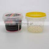 500ml PP Plastic Buckets for Oyster Sauce With Lid and Handle thumbnail-4