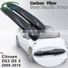 for Citroen DS3 2009 2011 2012 2013 2014 2015 2016 2017 2018 Black Carbon  Fiber Door Handle Cover Trim Car - buy for Citroen DS3 2009 2011 2012 2013  2014 2015 2016 2017 2018 Black Carbon Fiber Door Handle Cover Trim Car:  prices, reviews