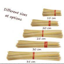 Bamboo Skewers 30CM Length 2.5MM Dia Natural Wood Sticks For Hot Dog Kebab Sausage thumbnail-1