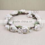 Wholesale Decoration Hawaii Garland/Flower Heaband Fascinator With Ribbon thumbnail-5