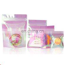 Resealable Smell Proof Hologram Stand Up Pouch Rainbow Color Mylar Holographic Stand Up Bag With Zipper for Jewelry thumbnail-5
