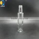 2015 Hot Sale 250ml Round Shape Clear Olive Oil Glass Bottle thumbnail-1