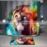 Polyester Digital Printed Shower Curtain Luxury Colorful Shower Curtains thumbnail-4