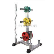 Professional gym dumbbell bar  large hole rack  weight lifting bodybuilder set storage stand barbell bar rack