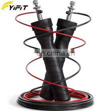 Custom Logo Adjustable Aluminium Handle High Speed Self Locking Skipping Jump Rope