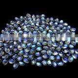 7x5 mm Rainbow Moonstone Cabochon Gemstone / 7x5 mm Rainbow Moonstone Loose Gems / Blue Fire Rainbow Moonstone thumbnail-1