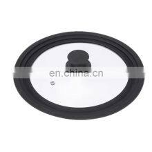 Kitchen Frying Pot Pan Multi Size Silicone Tempered Glass Lids thumbnail-5