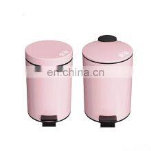 Sakura Blossoms Series 3L Round Shape Dust Garbage Trash Pedal Bin Soft Close Trash Can Waste Bins thumbnail-2