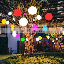 Battery Operated Led Ball Hanging Light PE Plastic Material Solar Indoor Outdoor Garden Led Ball Sphere Globe Sphere Light Lamp thumbnail-3