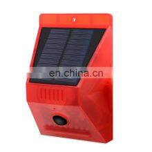 Solar Alarm Lamp Warning Sound 129dB Loud Siren Strobe Farm Orchard Light NEW thumbnail-3