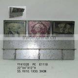 Magazine Metal Wall Shelf With Hook thumbnail-1