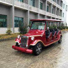 8-seater Electric Vintage Car, Retro Sightseeing Vehicle for Tourist Reception in Scenic Areas, Electric Vehicle for Property Viewing in Villas and Real Estate Projects thumbnail-5