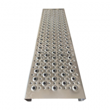 Wholesale Perforated Aluminum Alloy Walkway Grating With Alligator Mouth Holes, Perforated Metal Staircase Anti-slip Metal Mesh thumbnail-1