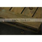 Animal Black Rooster Zodiac Antique Decorative Slat Wood Wall Plaque With Hooks thumbnail-6