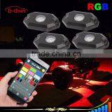 B-deals Waterproof 9w 8pod Rgb Rock Lights for Jeep Offroad ATV SUV 4x4 thumbnail-4
