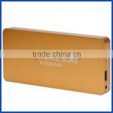 Aluminium M.2 SSD Box USB3.1 Gen 2 10 Gbps Type C to Daul NGFF M.2 2280 mm Key B SATA Based SSD Raid 0 Raid 1 Enclosure thumbnail-2