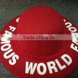 Fashion Korean FAMOUS WORLD Printed Wide Brim Lady Women's Dome Fedora Bucket Caps thumbnail-4