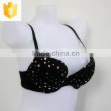 Black Dot Padded Women Bra,sexy Lady Bra thumbnail-2