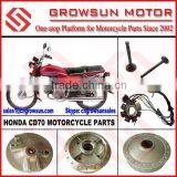 Hon. CD70 Motorcycle Parts Valves, Magneto Coil. Wheel Hub, Hub Cover