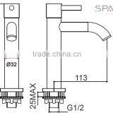Simple Bathroom Basin Brass Cold Water Tap CK-101 thumbnail-5