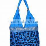 Cotton Fabric Velvet Shoulder Handmade Bag thumbnail-2