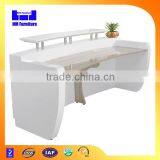 Best Selling White Curved Reception Desk thumbnail-2