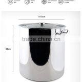 Large Metal Stainless Steel Restaurant Catering Cooking Pots