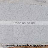 Italian White Carrara Natural Split Marble Mosaic Tile thumbnail-5