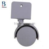 2015 Discount Durable 1.5 Inches Grey Nylon U Plate Swivel Twin Plastic Casters for Wardrobe thumbnail-4