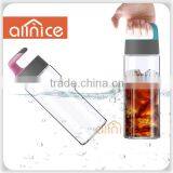 Easy Carry Glass Water Bottle 380ml One Handle Unique Sport Water Bottle/gift Promotion