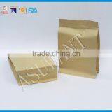 Kraft Pouch Flat Bottom Plastic Stand up Bag With Clear Window thumbnail-3