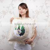 Beige Color Decorative Pillow Case for Sublimation Printing thumbnail-1