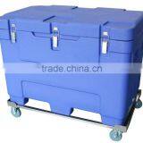 Тяжелонагрузочный сухой ледяной ящик на колёсах/с тележкой, контейнер для сухого льда