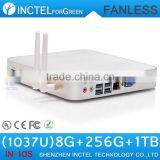 Cheapest Business Computer With Fanless Alluminum Chassis Four Native Usb 3.0 Wireless Display Intel Hm76 C1037u 1.8ghz