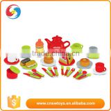 Plastic kitchen toys for children muticolor girl party tea toy set