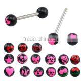 TR01062 Resin Printed Body Jewelry Fake Tongue Piercing thumbnail-4