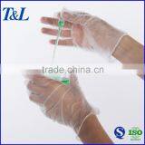 Chemical disposable vinyl glove for examing and testing with cheap price