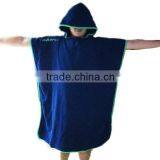 100% Plush Cotton Terry Ladies Hooded Poncho Towel Super Absorbent Hooded Lady Poncho Towel thumbnail-3