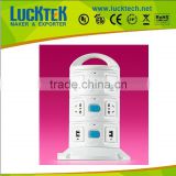 12way universal tower socket with USB
