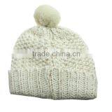 Free Sample Offer White Color Cute Style Acrylic Beanies With Silver Line thumbnail-2