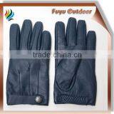 Cheap Pakistan Long Blue Winter Split Cowhide Plain Style Lined Cheap Mens Leather Gloves