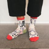 2016 hot sale colors man cheap men custom design socks