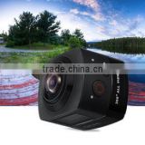 2016 new version 220 degree fisheye action 360 degree camera