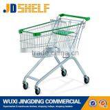 super market steel shopping cart with chair