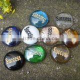 Engraved Lucky Stone, Words Cobble Stone, Natural Decorative Stone thumbnail-3