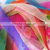 New Custom Cheap Christmas Packing Sheer Organza Florist Ribbons For Wrapping thumbnail-3