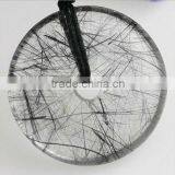 37*10mm Natural Rutilated Quartz Donut Shaped Pendant thumbnail-1