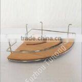 Popular 3-tier Bathroom Bamboo Display Rack With Metal thumbnail-5