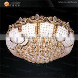 Crystal Golden Ceiling Lighting Big Round Golden Chandelier Crystal Ball Assemble Ceiling for Meeting Room/hotel Hall OW602 thumbnail-5